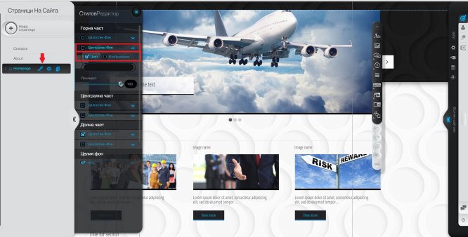 Style editor of a particular page